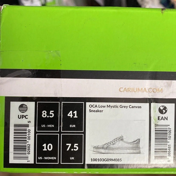 Unisex Cariuma OCA low mystic gray in canvas Men’s 8.5 Women’s 10 - Picture 14 of 14